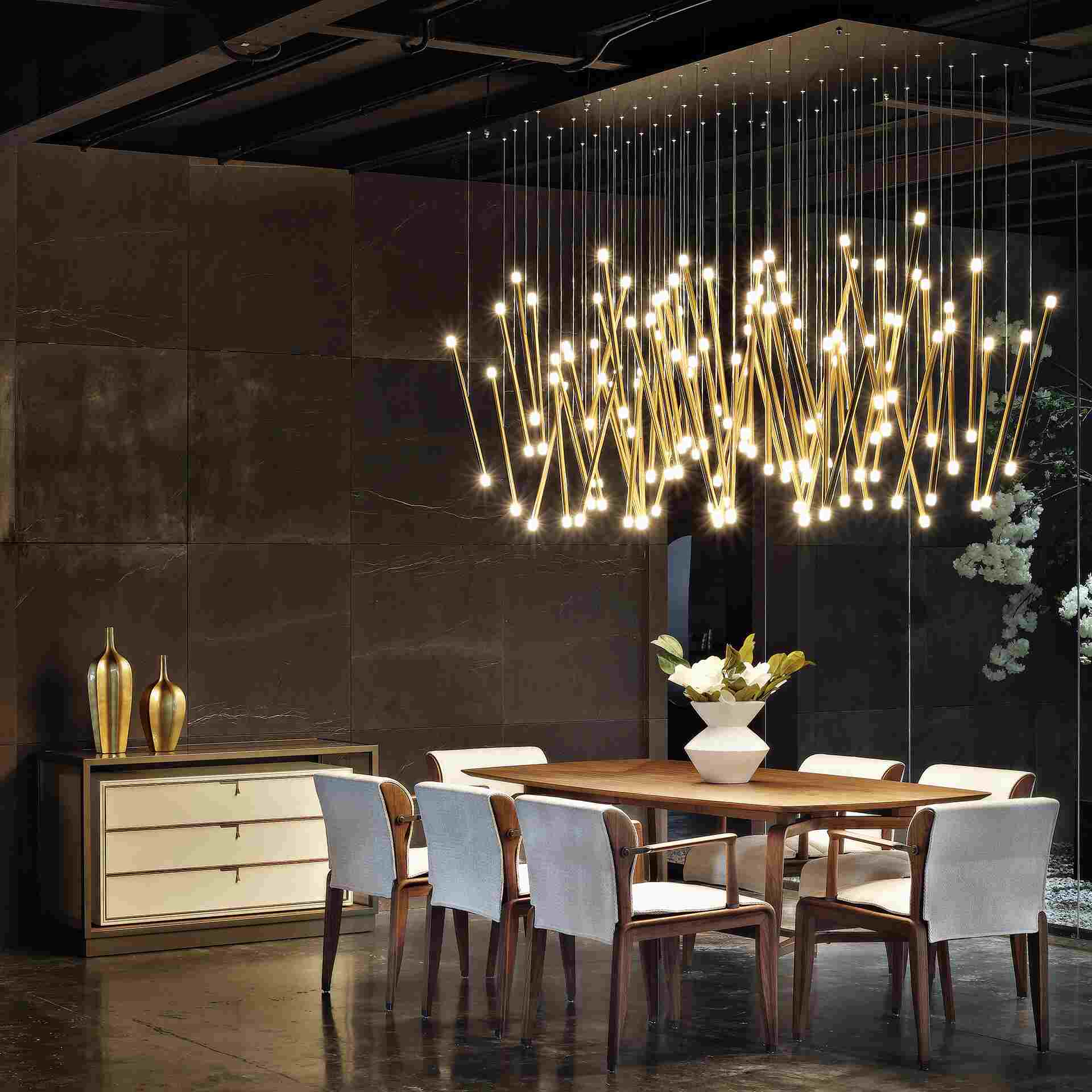 Chandelier light for a luxury living room